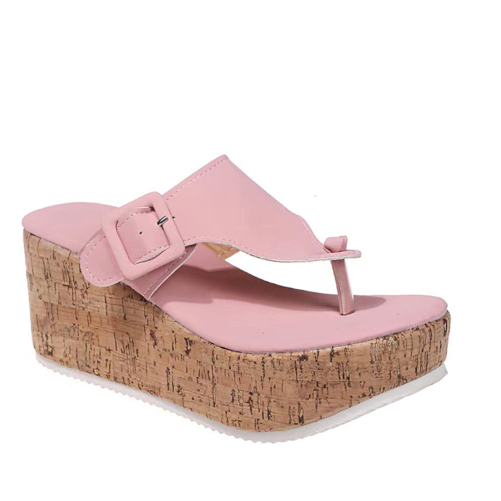 Damen Wedge-Sandaletten mit komfortablem Korkfußbett und verstellbarem Riemen Nord Taschen