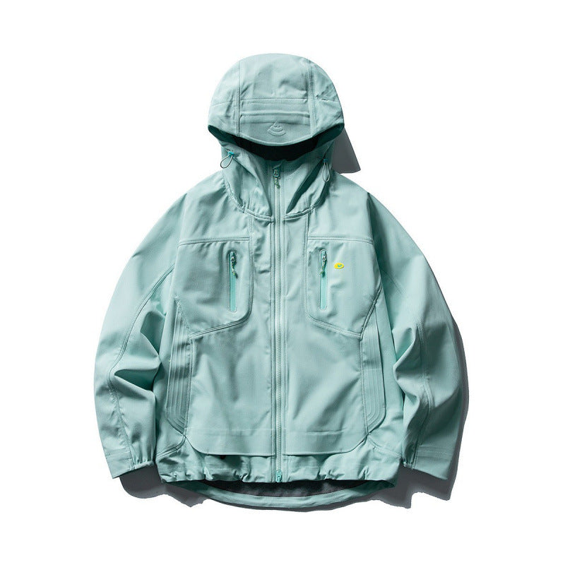Unisex Technische Softshell-Fieldjacke mit verschweißten Nähten, vier Reißverschlusstaschen und verlängerter Rückenpartie Nord Taschen