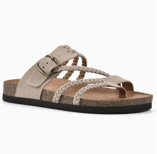 Damen Riemchen-Sandalen mit geflochtenem Design und verstellbarem Riemen