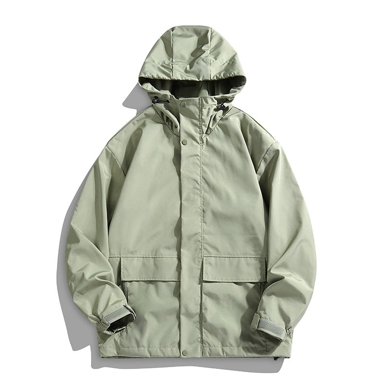 Unisex Wasserdichte Kapuzen-Übergangsjacke mit verstellbarer Kapuze & Utility-Taschen Nord Taschen