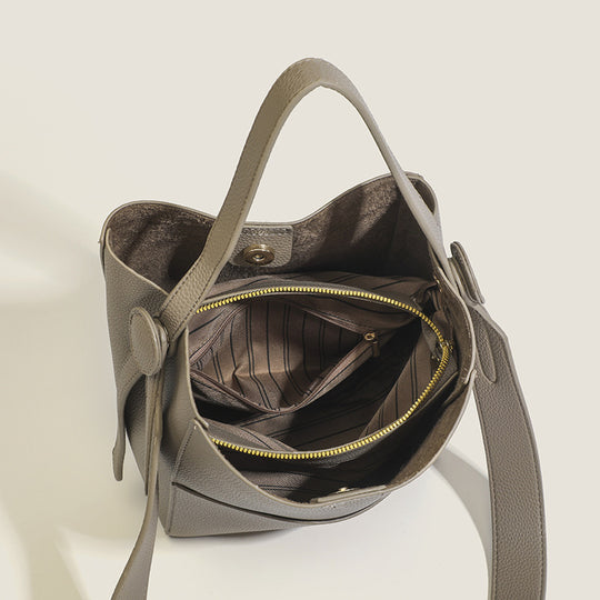 Damen Hobo-Tasche aus hochwertigem Kunstleder mit praktischem Innenfach Nord Taschen