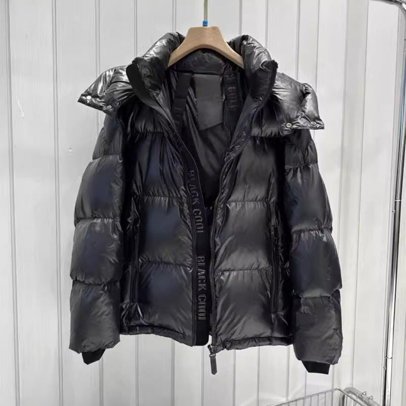 Damen wattierte Steppjacke mit abnehmbarer Kapuze, hochabschließendem Kragen und Zwei-Wege-Reißverschluss Nord Taschen