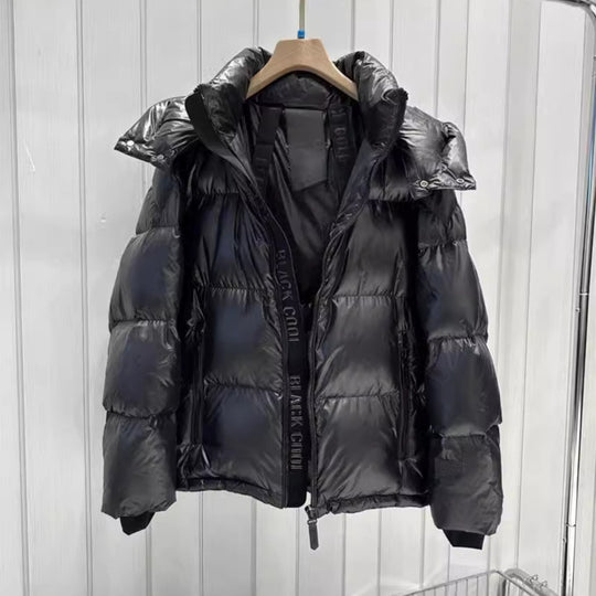 Damen wattierte Steppjacke mit abnehmbarer Kapuze, hochabschließendem Kragen und Zwei-Wege-Reißverschluss Nord Taschen