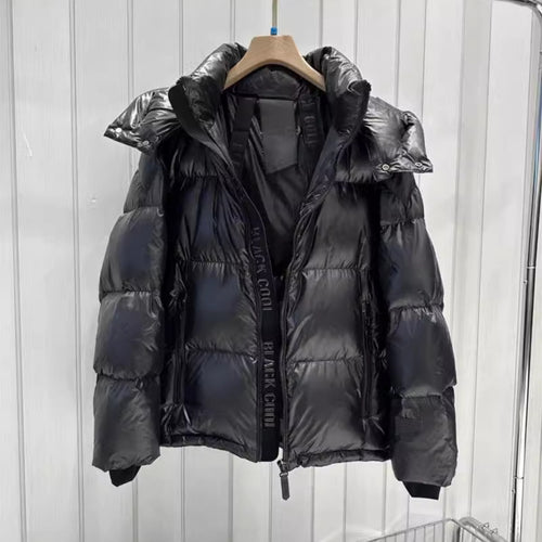 Damen wattierte Steppjacke mit abnehmbarer Kapuze, hochabschließendem Kragen und Zwei-Wege-Reißverschluss Nord Taschen