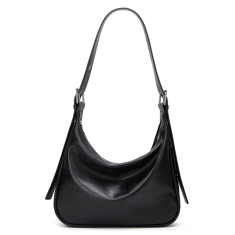 Damen Hobo-Tasche aus geschmeidigem Kunstleder mit verstellbarem Schulterriemen Nord Taschen