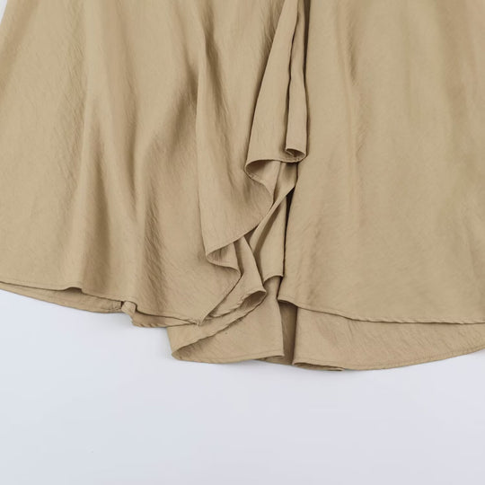 Damen Asymmetrischer Midirock mit Stufen- und High‑Low-Saum Nord Taschen