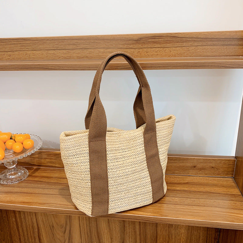 Damen Strandtasche mit geflochtenem Muster Nord Taschen