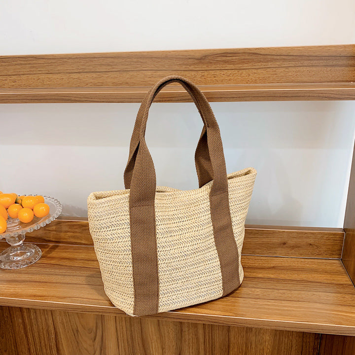 Damen Strandtasche mit geflochtenem Muster Nord Taschen