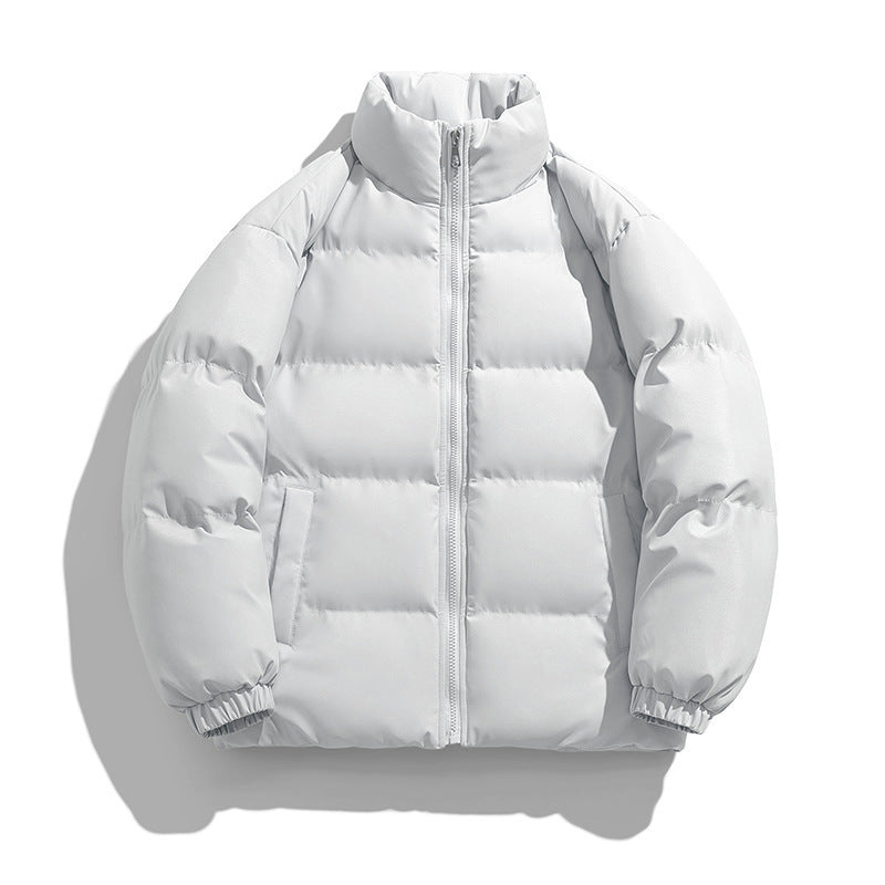 Unisex Leichte gesteppte Daunenoptik Pufferjacke mit Stehkragen und Zwei-Wege-Reißverschluss Nord Taschen