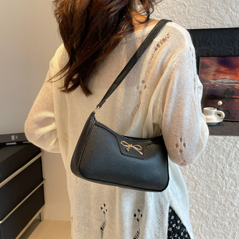 Damen elegante Handtasche mit feinem Schleifendetail Nord Taschen