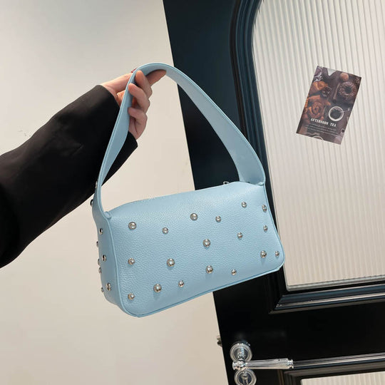 Damen modische Umhängetasche mit auffälligem Nieten-Design Nord Taschen