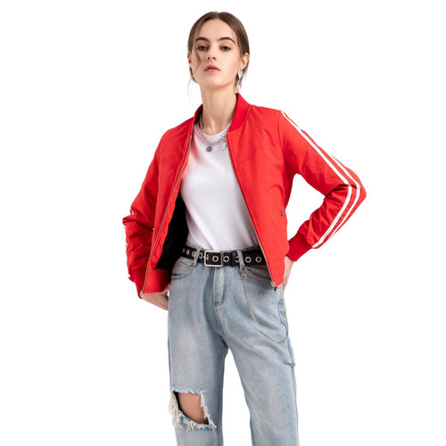 Damen moderne Funktionsjacke mit sportlichen Streifen  Nord Taschen