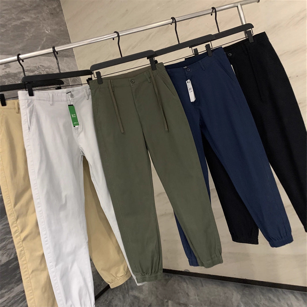 Herren Chino-Jogger mit elastischem Saum und Bundfalten Nord Taschen