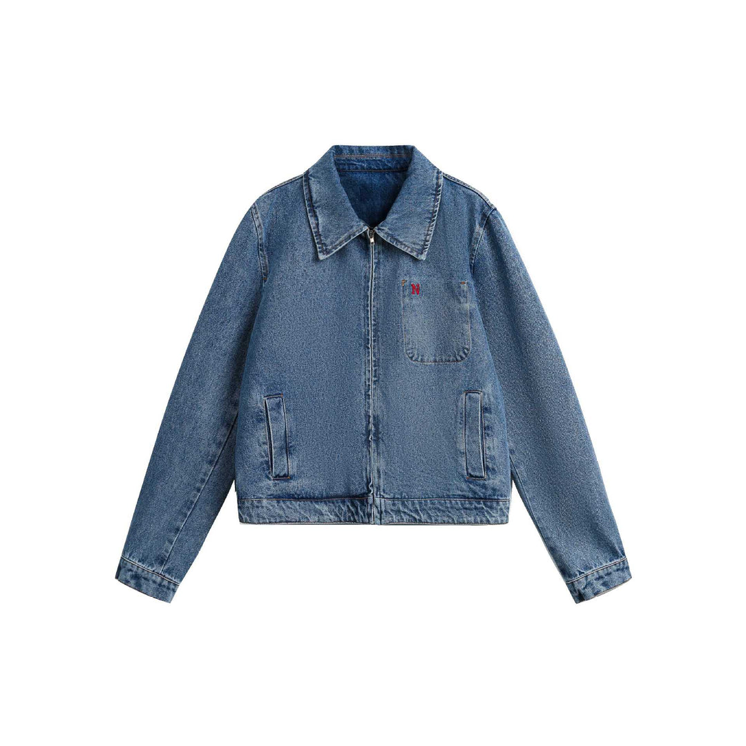 Damen Boxy-Denimjacke Nord Taschen