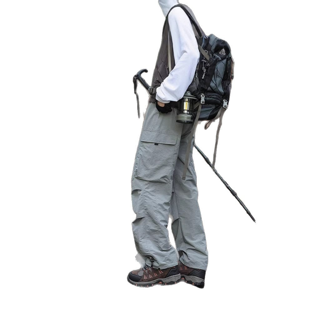 Herren Leichte technische Cargo-Trekkinghose mit Kordelzugbund, verstärkten Saumkanten und verstellbarem Beinabschluss Nord Taschen