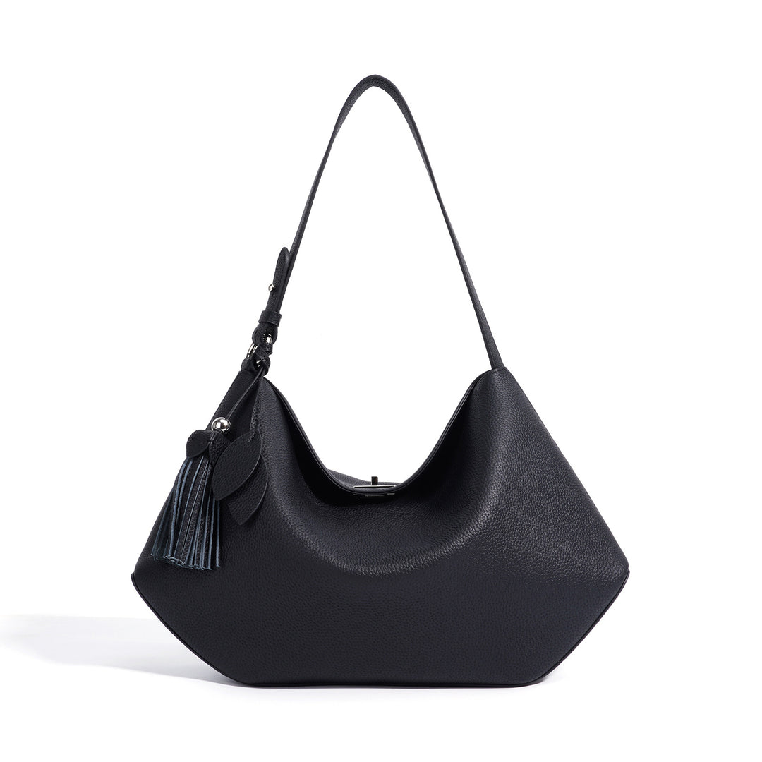 Damen lässige Ledertasche mit asymmetrischem Design Nord Taschen
