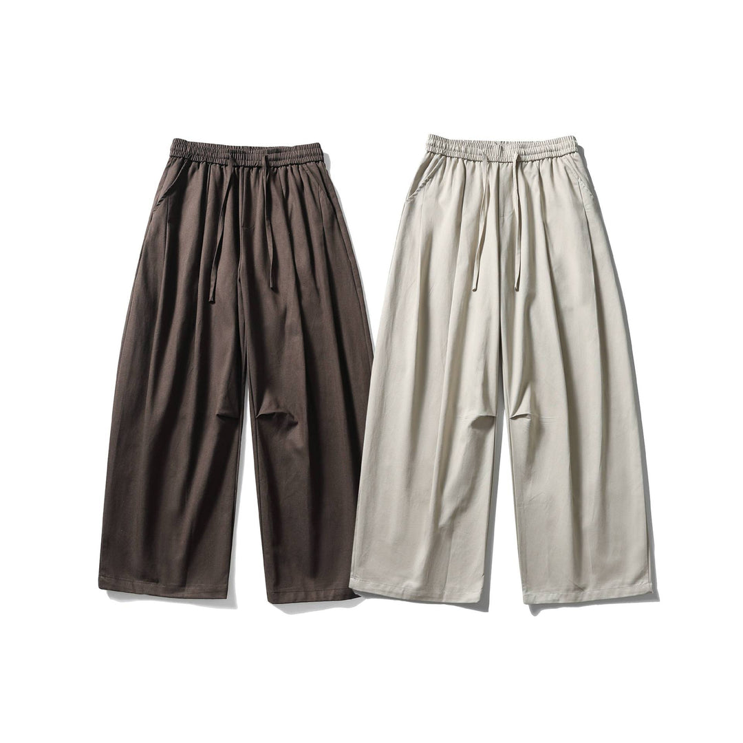 Damen Weite Culotte-Hose mit hohem elastischem Bund und Kordelzug Nord Taschen