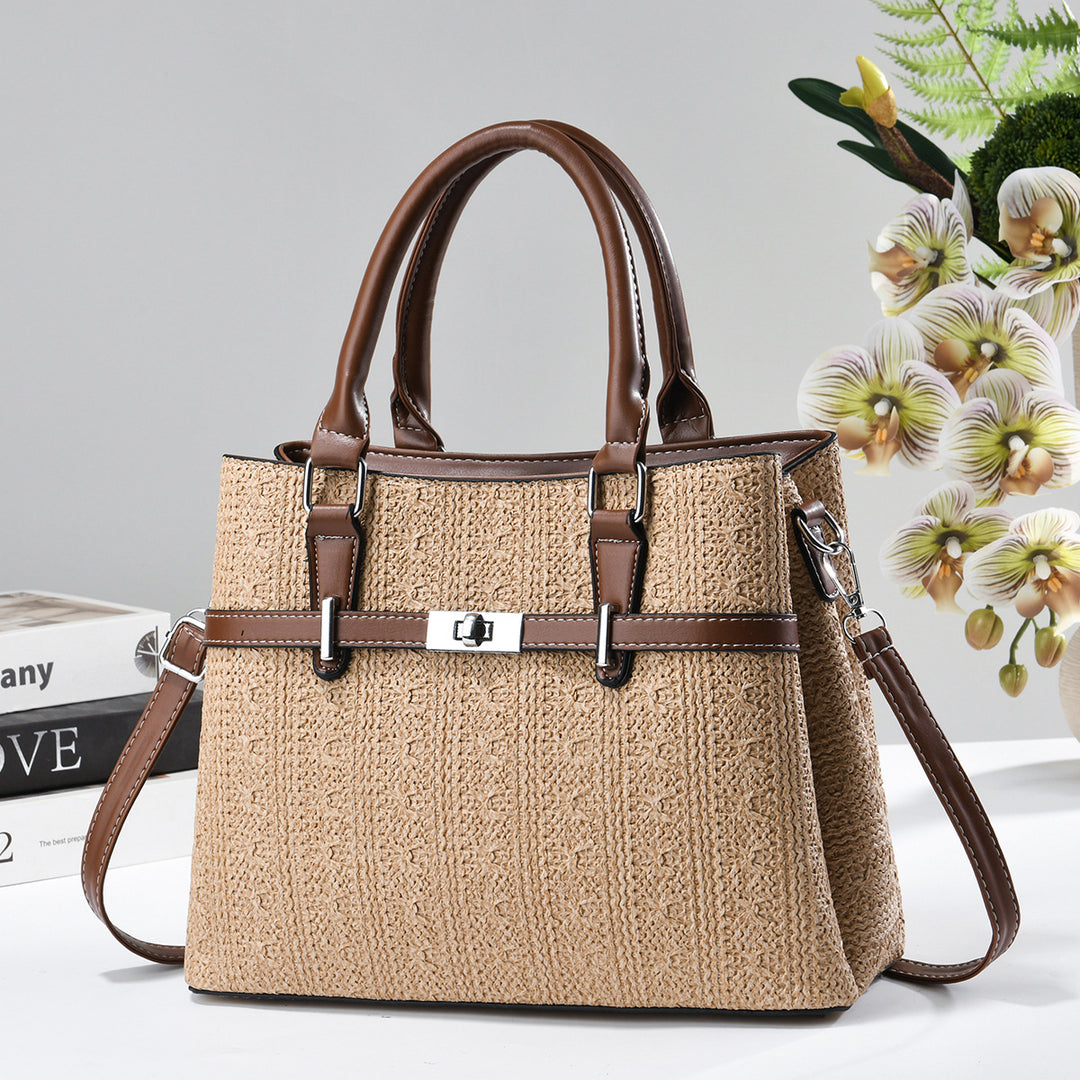 Damen elegante Handtasche mit strukturiertem Gewebe Nord Taschen