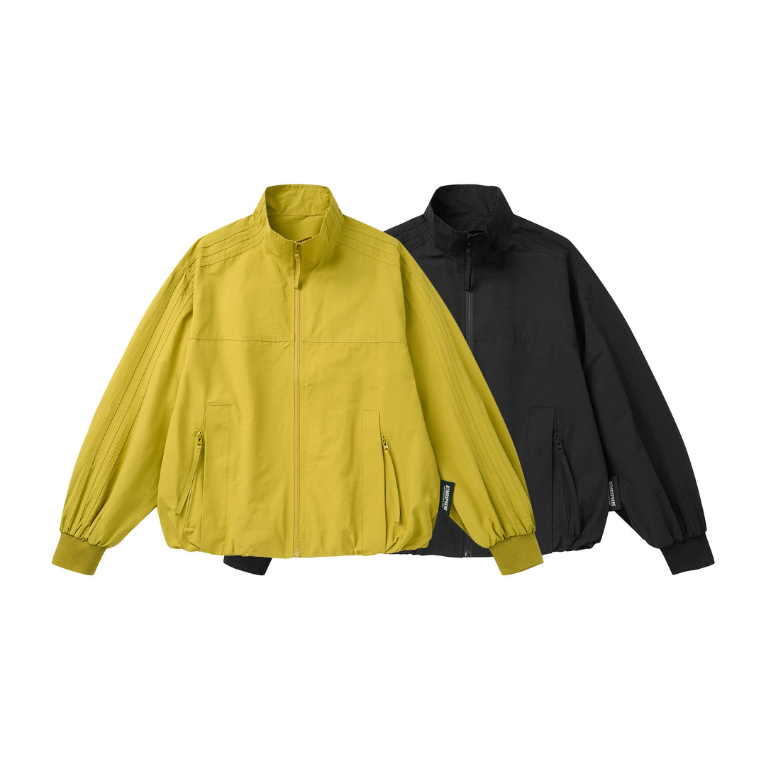 Unisex Leichter Windbreaker‑Blouson mit hohem Stehkragen und Funktionstaschen Nord Taschen