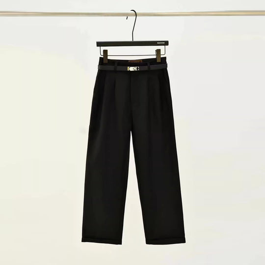 Damen Culotte-Anzughose mit Bundfalten und Umschlag Nord Taschen