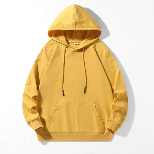 Unisex Locker geschnittener Kapuzenpullover aus Baumwollmix mit Kängurutasche und Kordelzug Nord Taschen