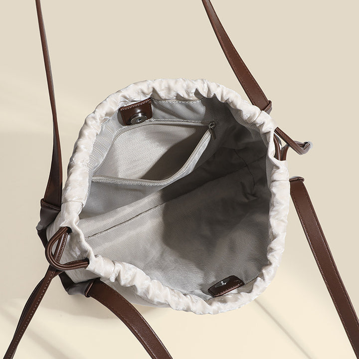 Damen modische Beuteltasche mit raffiniertem Zugband Nord Taschen