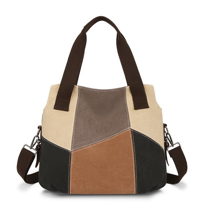 Damen modische Umhängetasche mit angesagtem Patchwork-Design Nord Taschen