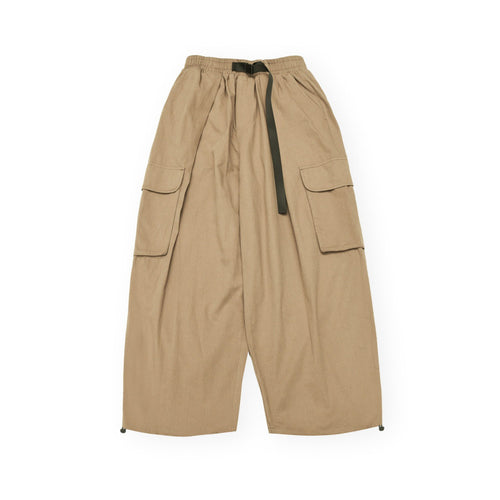 Unisex Weite Cargo-Hose im Cropped-Utility-Stil mit Tunnelzugbund und großen Klappentaschen Nord Taschen