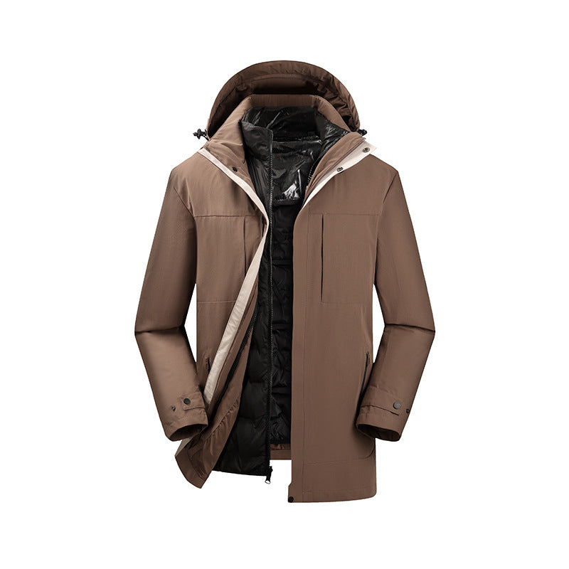 Herren Zweiteiliger Parka mit herausnehmbarer Stepp-Innenjacke und verstellbarer Kapuze Nord Taschen