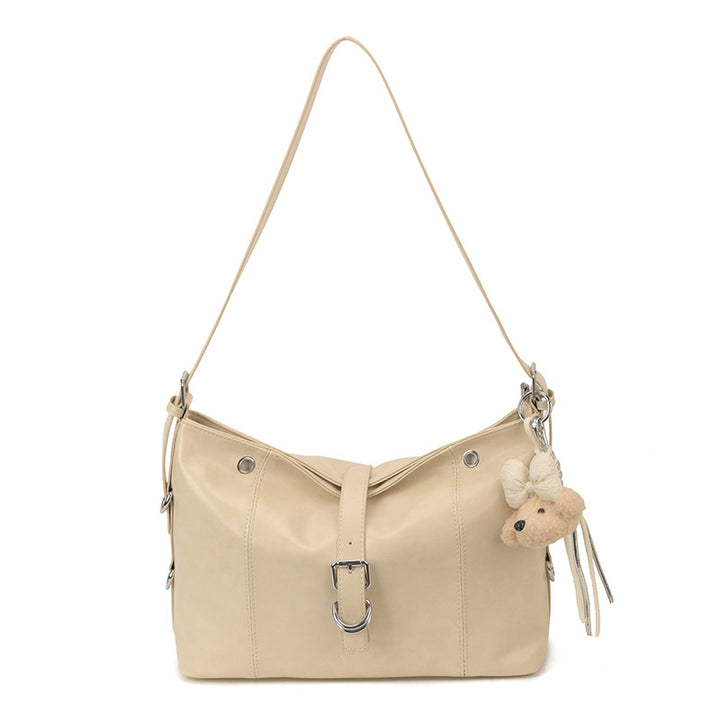 Damen Hobo-Tasche mit kuscheligem Tieranhänger Nord Taschen