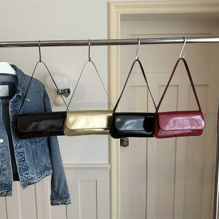 Damen elegante Lackleder Umhängetasche Nord Taschen