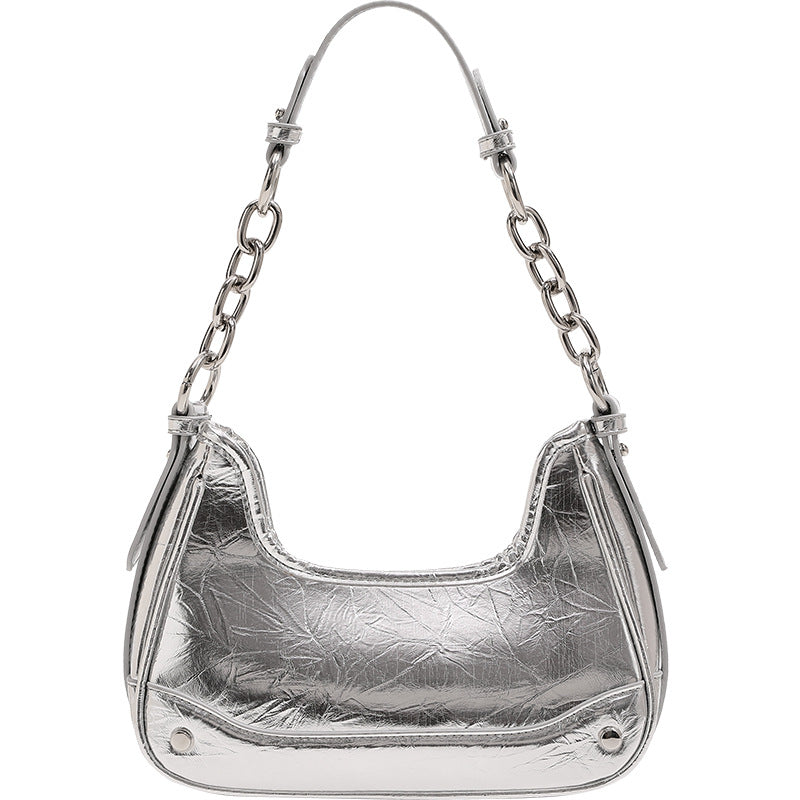 Damen Hobo-Tasche mit modernem Kettenhenkel und strukturiertem Design Nord Taschen