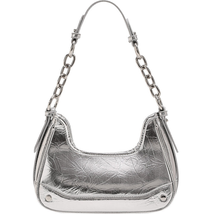 Damen Hobo-Tasche mit modernem Kettenhenkel und strukturiertem Design Nord Taschen
