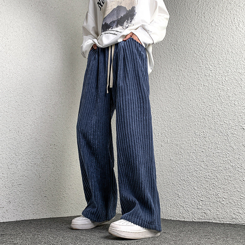 Damen Extraweite Cordhose mit Kordelzug, Rippenstruktur und weitem Bein Nord Taschen
