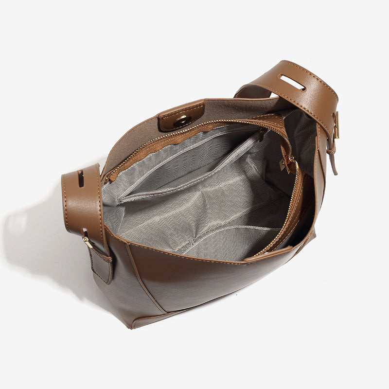 Damen Hobo-Tasche mit elegantem, geschmeidigem Kunstleder und praktischem Innendesign Nord Taschen