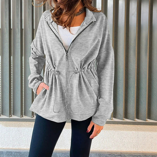 Damen Modische Sportjacke mit Taillenregulierung Nord Taschen