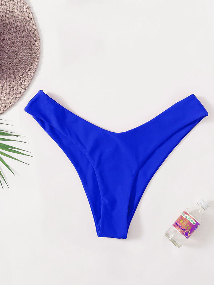 Damen Hochgeschnittene Bikinihose mit hohem Beinausschnitt und komfortablem Schnitt