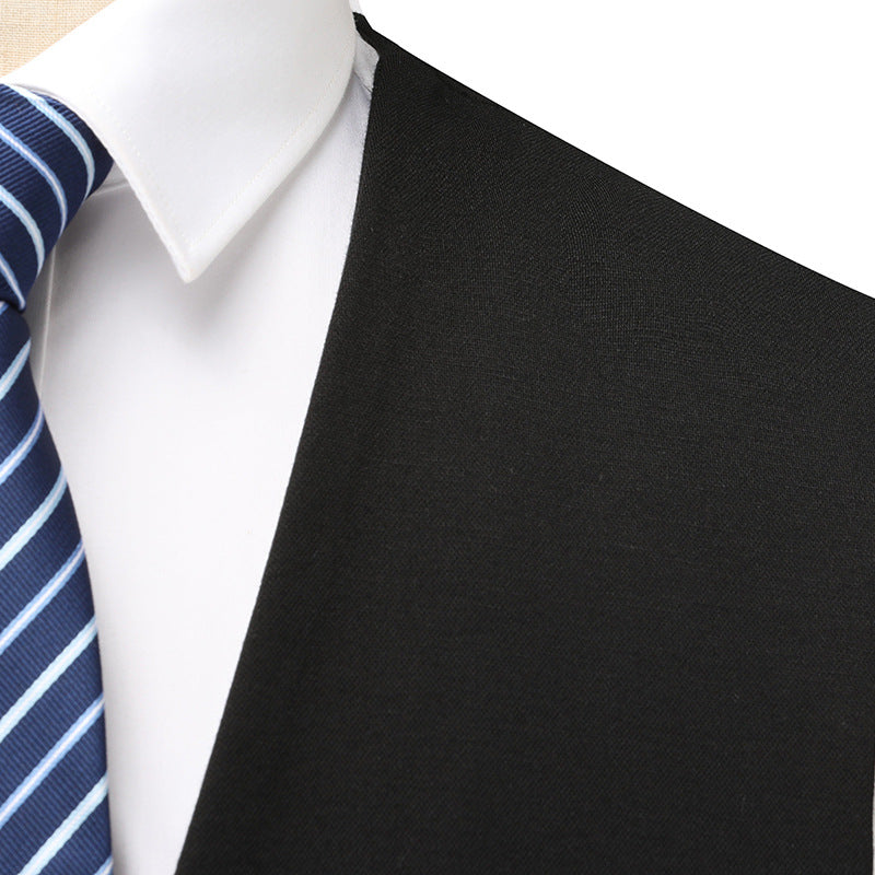 Herren Elegante Slim-Fit Anzugweste mit V-Ausschnitt und Pattentaschen Nord Taschen