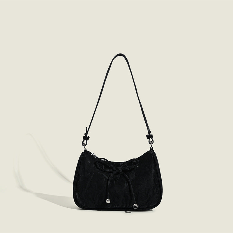 Damen elegante Mini-Handtasche mit verspieltem Kordelzug Nord Taschen