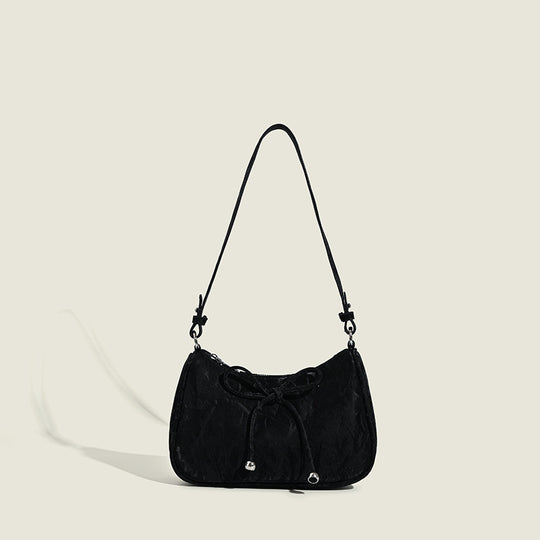 Damen elegante Mini-Handtasche mit verspieltem Kordelzug Nord Taschen