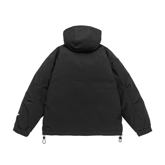Unisex Technische wattierte Parka Jacke mit Kapuze und Reißverschluss-Brusttaschen Nord Taschen