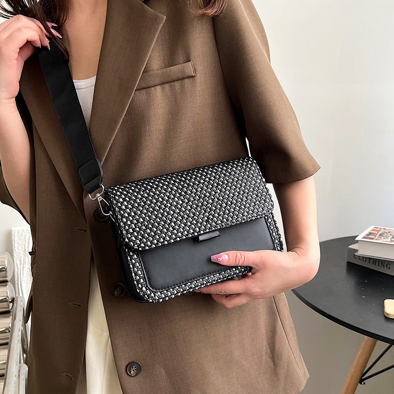 Damen Umhängetasche mit strukturiertem Gewebe und verstellbarem Schulterriemen Nord Taschen