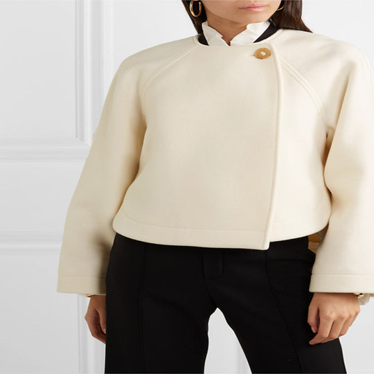 Damen Weitgeschnittene High‑Waist Palazzohose mit Bügelfalte Nord Taschen