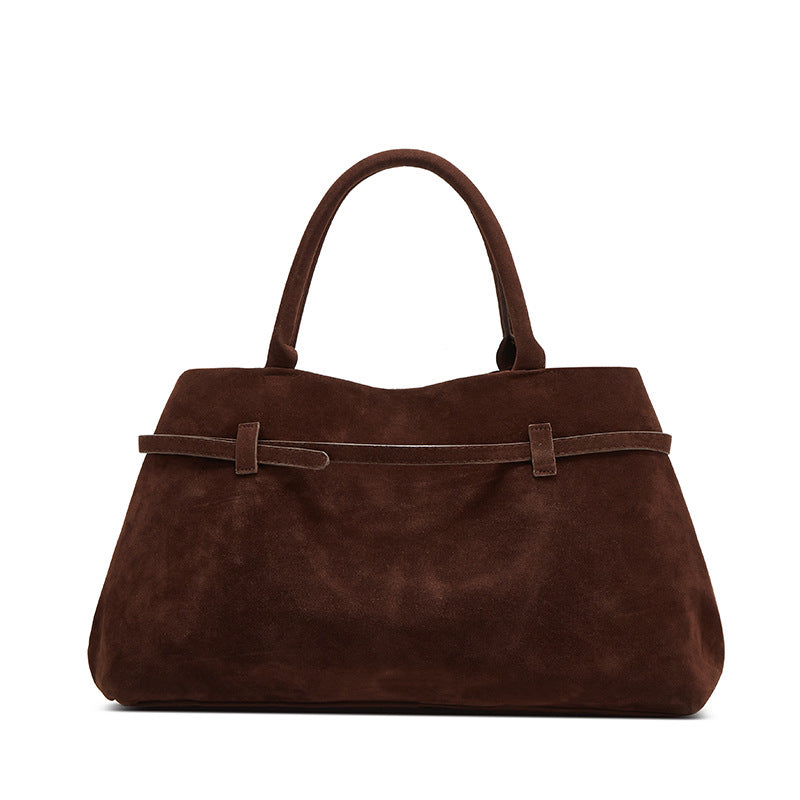 Damen Hobo-Tasche mit luxuriösem Wildleder-Finish und stilvollem Gurtakzent Nord Taschen