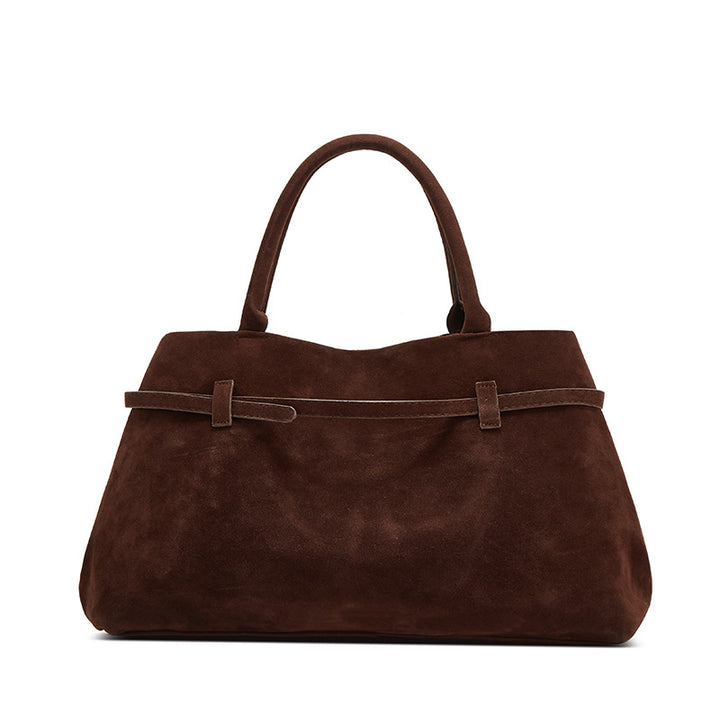 Damen Hobo-Tasche mit luxuriösem Wildleder-Finish und stilvollem Gurtakzent Nord Taschen