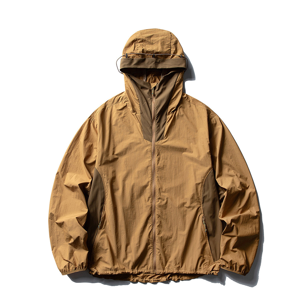 Herren Leichter Ripstop-Anorak mit Kapuze, Belüftungs- und Einsatzdetails Nord Taschen