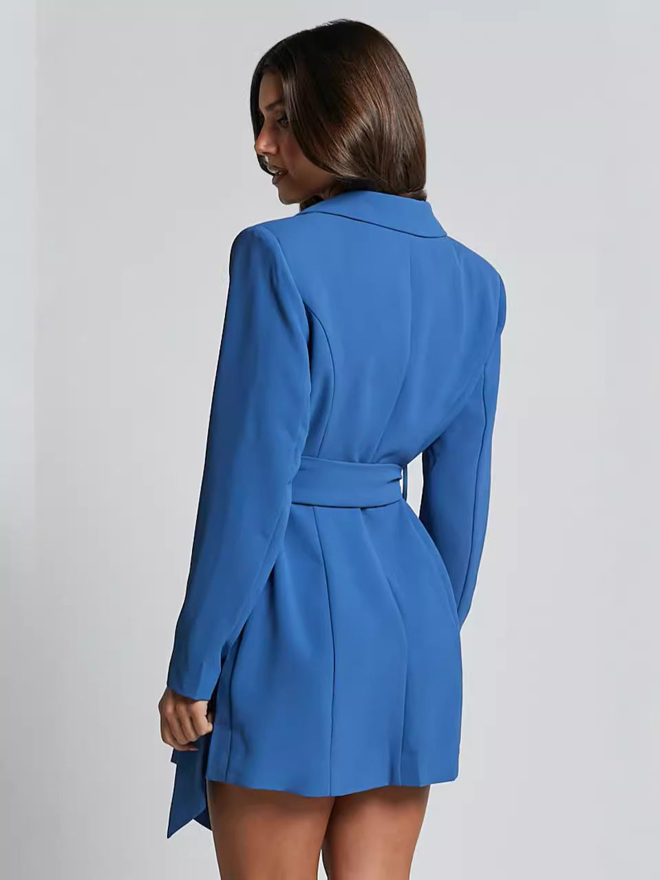 Elegantes Schwarzes Blazerkleid Damen