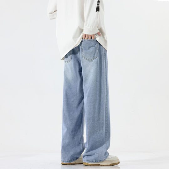 Herren Extraweite Baggy-Jeans mit extra langer Saumkante und dezenter Repair-Optik Nord Taschen