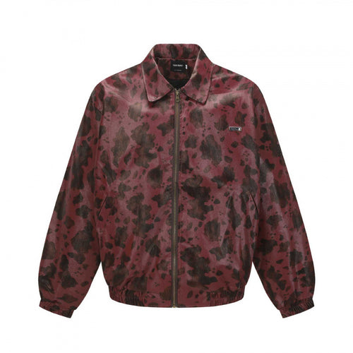 Unisex Kurz geschnittene Boxy-Jacke mit Reißverschluss, elastischem Saum und modernem Animal-Print Nord Taschen
