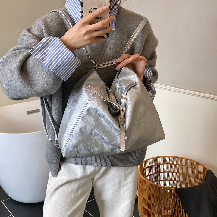 Damen schicke Schultertasche mit strukturiertem Design Nord Taschen